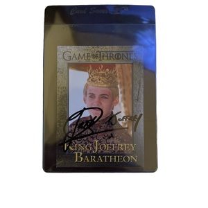 Game of thrones King Joffrey signed Jack Gleeson card.